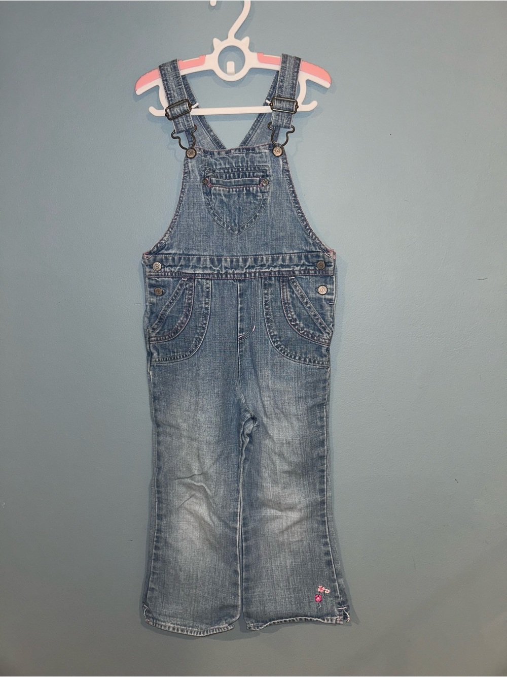 Vintage Denim Girls Overalls - Size 4T